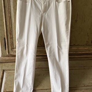 Eileen Fisher White Stretch Denim Jeans